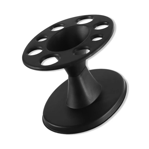 Round Comb Storage Stand Black Hair Brush Holder for Home Use Barber Salon - Bild 3 von 7