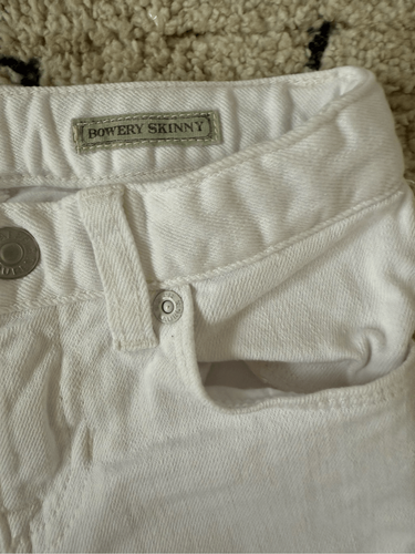 Ralph Lauren Girls size 5 The Bowery” white Skinny Jeans - Picture 2 of 5