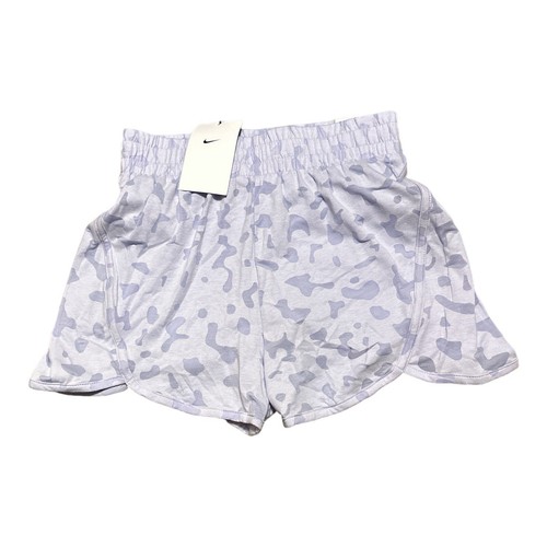 Lavender NIKE Dri-FIT Breezy Kids Girls High-Waisted Training Shorts Size Medium - Picture 2 of 2