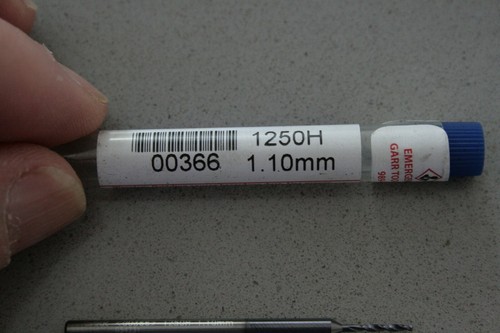 Garr 1.1mm Dia 5xD Drill 1250H Series Drill - Picture 3 of 4
