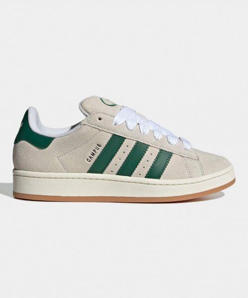 New Adidas Campus Sneakers - Crystal White/ Green/ Off White (GY0038) | eBay