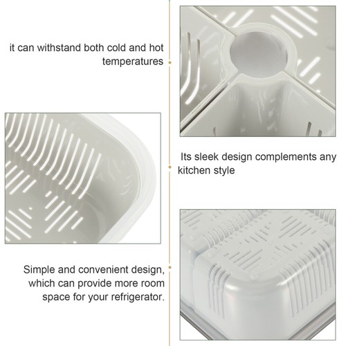  Storage Box Fridge Containers with Lids Organization Spice Organizer - Picture 4 of 12