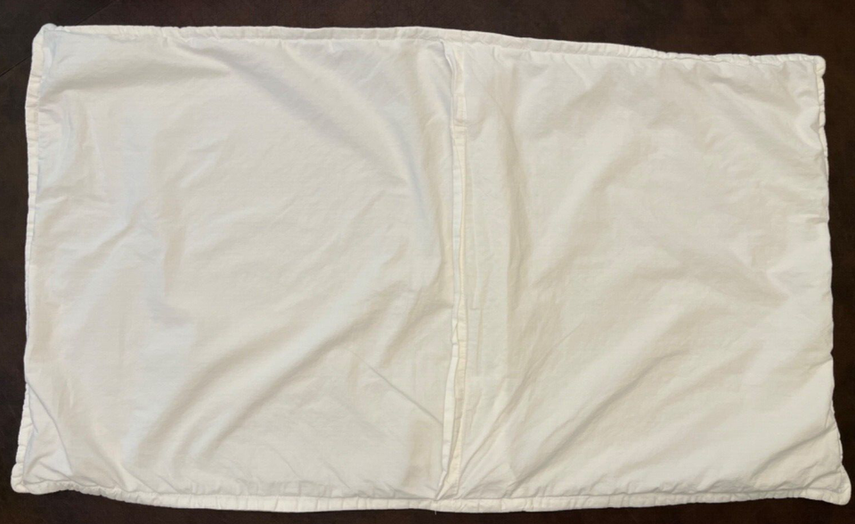 West Elm Quilted King Size Pillow Shams Set of 2 Off White 100 Organic