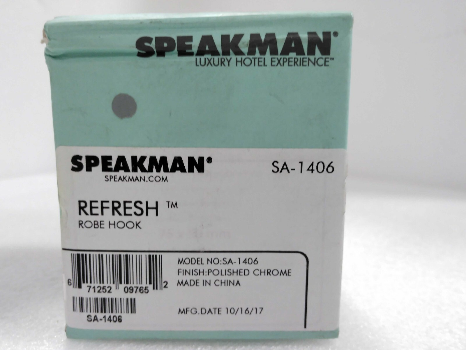 Refresh Single Robe Hook in Polished Chrome by Speakman Refresh Single Robe Hook in Polished Chrome by Speakman