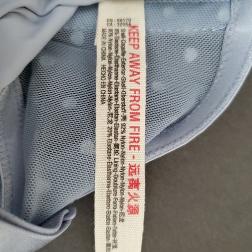 Intimately Free People Sierra Bandeau The Rain Bra Bralette Pale Blue S New - Picture 6 of 7