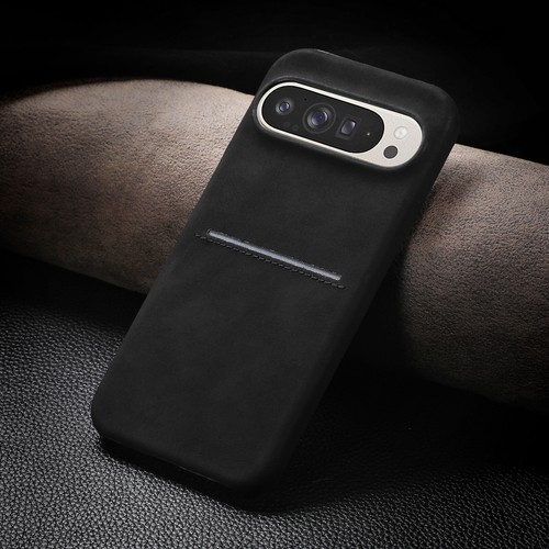 For Google Pixel 9 Pro XL Matte PU Leather Back Hard PC Case with Card Pocket - Picture 18 of 20