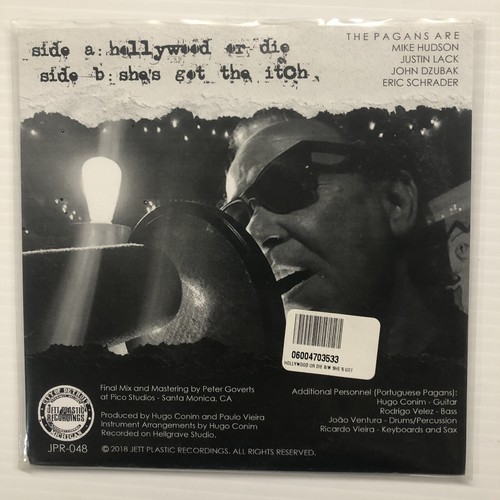 PAGANS Hollywood Or Die 7" White Vinyl Single 45rpm RSD2018 Limited Edition NEW - Picture 3 of 8