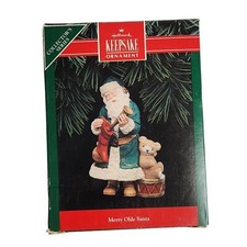 1992 Hallmark Merry Olde Santa 3 Keepsake Ornament IOB QX4414
