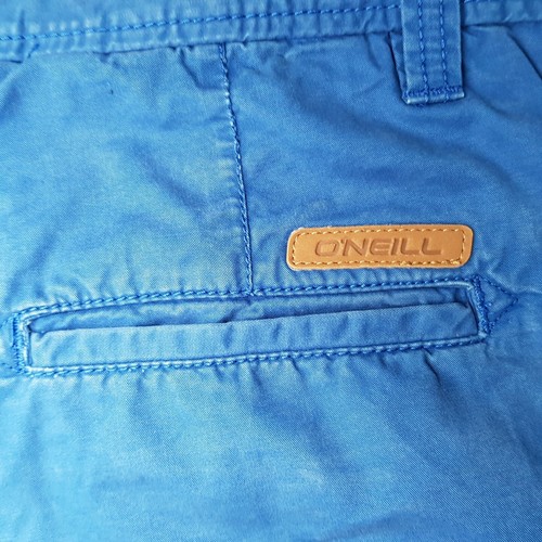 O'NEILL WAIST SIZE W30'' MENS BLUE CANVAS CHINO BERMUDA SHORTS WITH 5 POCKETS - Picture 17 of 22
