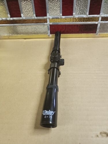 Vintage Dasiy 4x15 Airgun Scope W/ Mounting Brackets - Picture 2 of 6