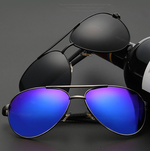 Polarized Classic Sport Outdoor Pilot Mirror Lens Unisex Sunglasses Goggles - Picture 2 of 44