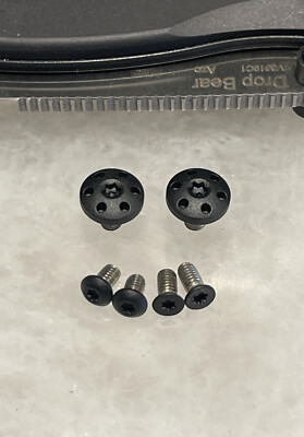 Black Stainless Torx Screws For Kizer Drop Bear Knife Pivot Scale & Pocket Clip