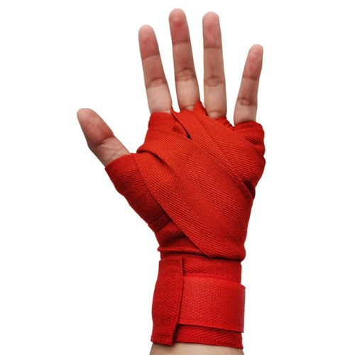 2 Rotoli 1,5/2/3/5M Cotone Benda Boxe Sport Sanda Guanti MMA - Foto 4 di 29