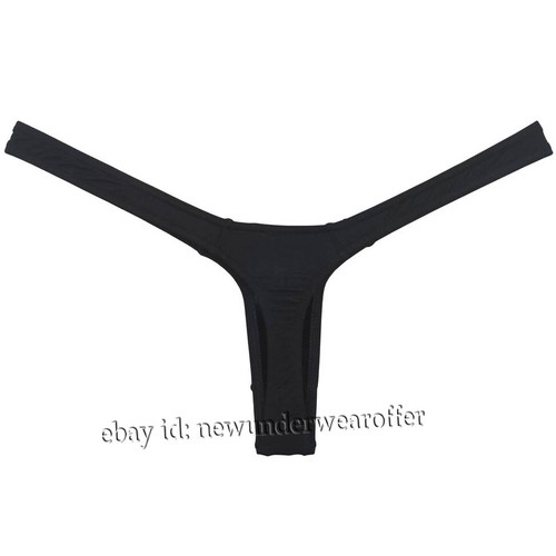 Mini Tanga de Bikini para Hombres Ropa Interior Bolsa de Contorno Tangas Delgada Frontal T-back Correa Guinal - Imagen 8 de 28