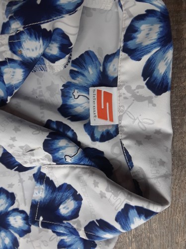 Camisa Hawaiana Sideout S Para Hombre Azul Blanco Floral B2 - Imagen 3 de 4