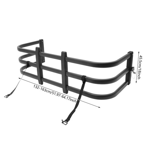 132-163 cm Retractable Truck Bed Extender 180° Flip Universal Truck Bed Extender - Imagen 2 de 14