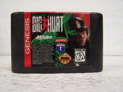 Frank Thomas: Big Hurt Baseball (Sega Genesis, 1995) Cart Only