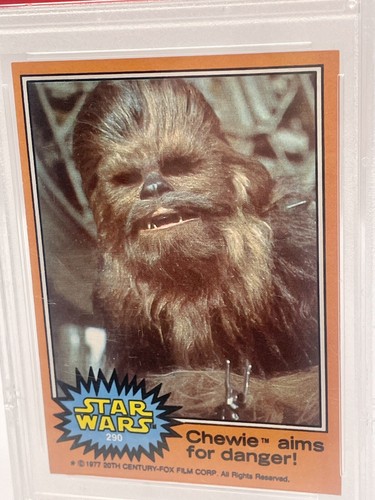 1977 Star Wars Card #290 PSA GRADED NM-MT 8 Chewie Aims For Danger Chewbacca - Picture 4 of 8