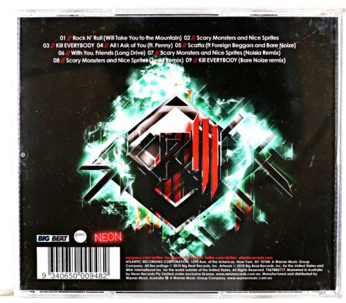 Skrillex - Scary Monsters And Nice Sprites (CD 2011) - Picture 3 of 3