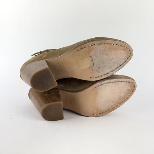 Rag & Bone Harrow Womens Size 40 (US 10) Tan Suede Heeled Ankle Boots Shoes - Picture 7 of 10