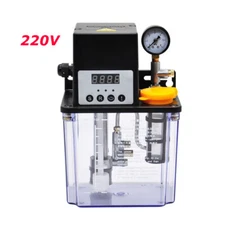 Intbuying 220V 2L Electric Automatic Lubrication Pump CNC Digital Auto Oil Pump 