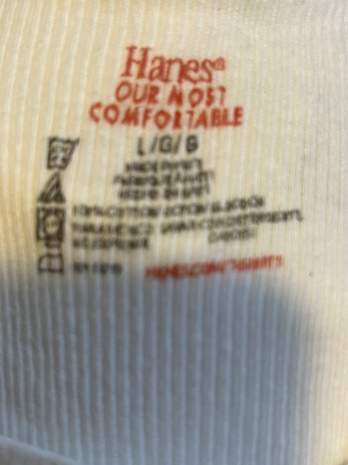 Hanes Our Most Comfortable Undershirts Men's Large White Sleeveless Lot