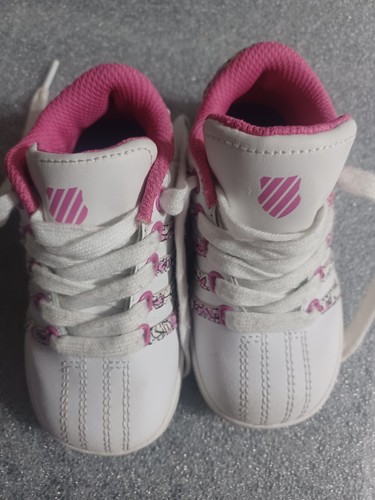 K-Swiss Baby Shoes Pink & White Size 7 - Picture 10 of 13