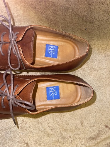 Zapatos de vestir de cuero marrón colección KFK nuevos sin caja talla 10,5 EU 44 ENVÍO GRATUITO - Imagen 6 de 7
