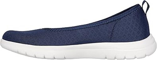 Skechers Air Cooled Damen-Slipper Größe 7 blau Flyknit Memory Foam Goga Mat - Bild 4 von 5