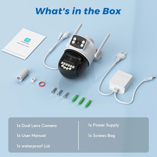 10MP Wifi Camera 8M Dual Lens AI Human Detect Auto-cruise P2P 5Ghz Wifi Wireless - Picture 8 of 16