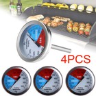 4X Temperature Thermometer Gauge Barbecue BBQ Grill Smoker Pit Thermostat BBQ