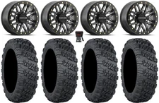 Raceline Ryno Bdlk 14" Gm Wheels 28" Versa Cross V3 Tires Sportsman 550 850 1000