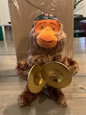*Extremely Rare CFL* 1950’s Cymbal Playing Monkey-BC LIONS-Canadian 🏉-JAPAN