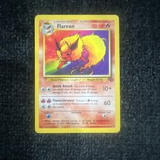 Pokemon TCG Flareon 19/64 Jungle Rare 1st Edition WOTC 1999 Vintage Euc 