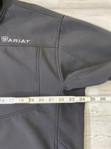 Ariat Black Vernon Soft Shell Men’s Jacket Size L 10012311 - Picture 11 of 13