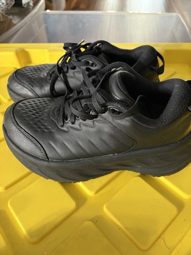 Hoka One One Damenschuhe Größe 6D Bondi rutschfest weiche Zehenpartie Arbeit schwarz - Bild 1 von 8
