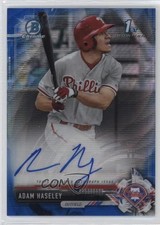 2017 Bowman Draft Chrome Pick Blue Wave Refractor 22/150 Adam Haseley Auto 0b5f