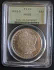 1878-S PCGS MS65 OGH MORGAN SILVER DOLLAR OLD GREEN HOLDER