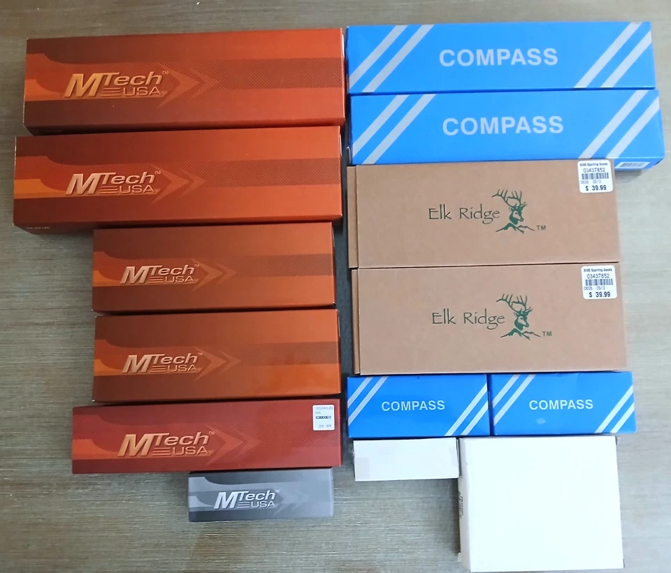 (14) Cuchillos de caza M-Tech Elk Ridge Brújula - Precio de $450 - ES-B2 Foto 3 de 4