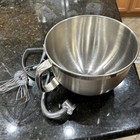 Kitchen Aid Mixer Bowl 6 QUART Stainless Steel With 3 Attachments