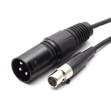 3 Pin XLR Male Plug to 3 Socket Female Mini XLR Pro Lapel Microphone Cable -T...