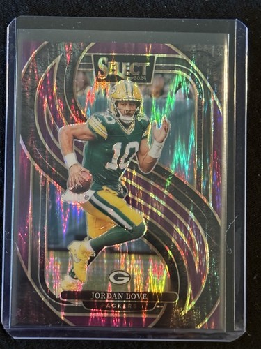 Jordan Love  /360 - 2024 Select Purple Shock Prizm Premier Level #172 Packers
