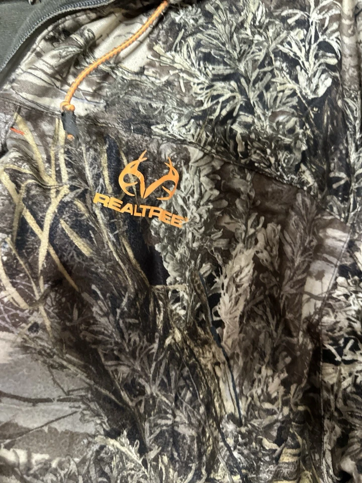Real Tree Jacket Edge Scent Factor Camo Hunting Full Zip Hooded Mens XXL (Flaws) - Image 2 of 4
