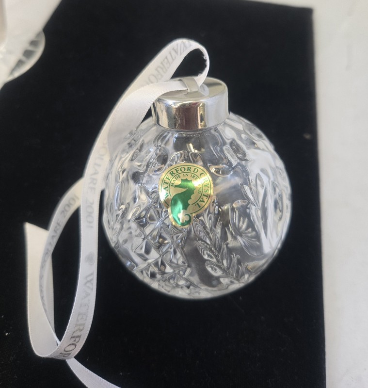 2001 Waterford Crystal Time Square Hope For Abundance Christmas Ornament No Box 