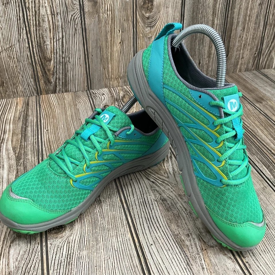 Merrell Zapatos Mujer Talla 8 Desnudo Acceso Arco 3 Senderismo Tenis Malla Verde J58086 Foto 4 de 4
