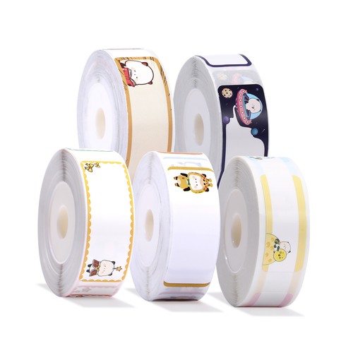 (5 Rolls (Type 2))5 Rolls Label Paper Thermal Printing Paper Name Price TDW - Afbeelding 5 van 5