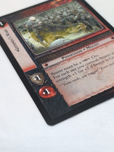 Gothmog's Warg LOTR Card Game Mount Doom Rare 10R89 - Bild 3 von 10