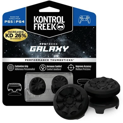 KontrolFreek Galaxy Performance Thumbsticks (2-Pack) – PS5/PS4 Compatible-Black