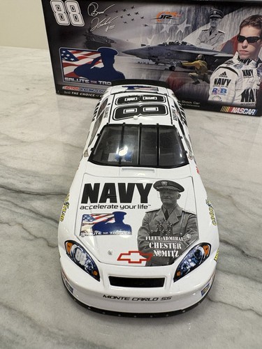 Brad Keselowski 2008 Navy Salute The Troops Nascar 1/24 Diecast #88 Patriotic JR - Bild 2 von 6