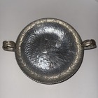 Hand Wrought Creations by Rodney Kent Tulip Handled 10" Aluminum Serving Dish